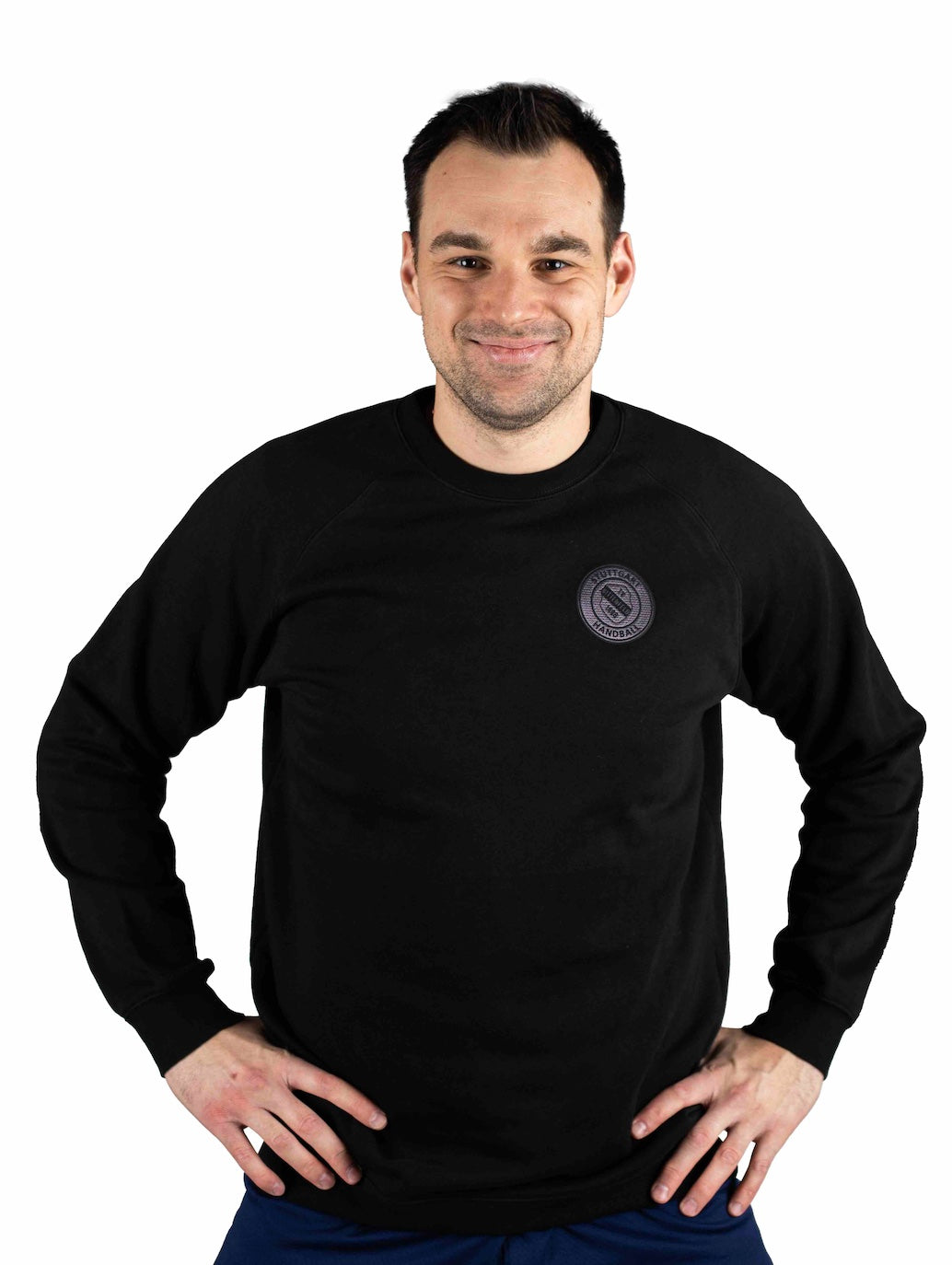 TVB Sweatshirt hummel schwarz mit 3D Badge